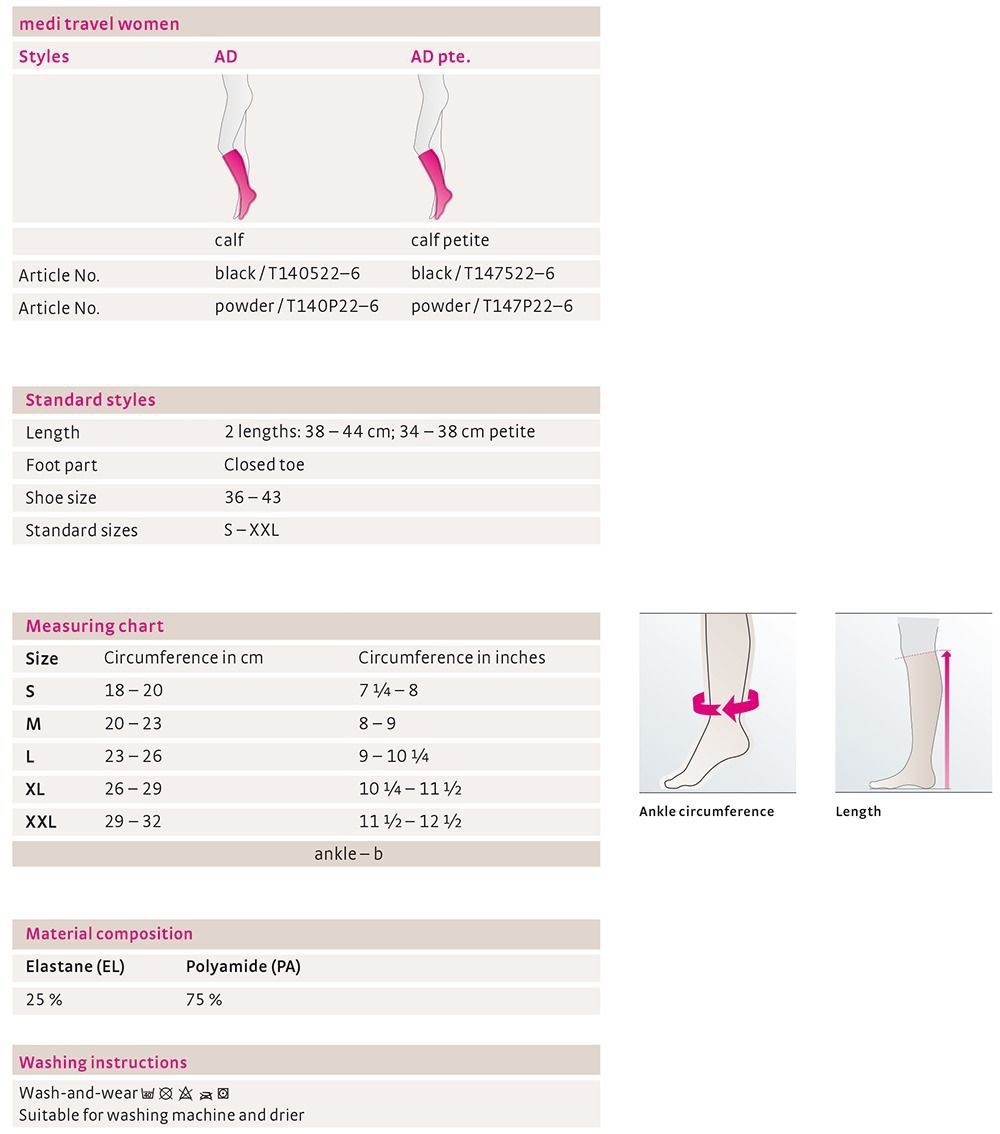 MEDI T140124 TRAVEL WOMEN COMPRESSION STOCKINGS