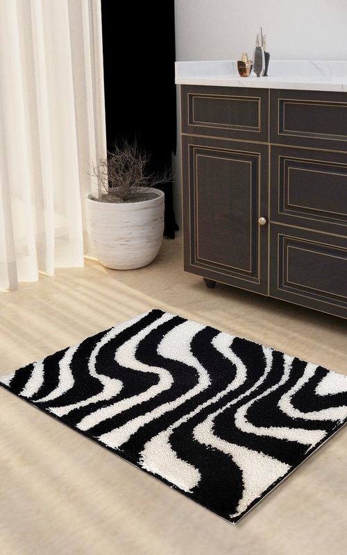 AIESY® Beautiful Microfiber Non Slip Bath Mat for Bathroom