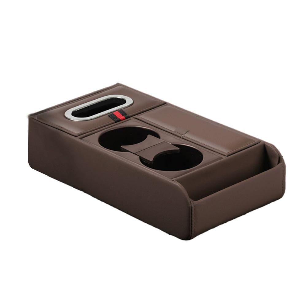 Car Center Console Universal Rear Bench Seat Consoles Back Seat Car Organizer with Cup Holder