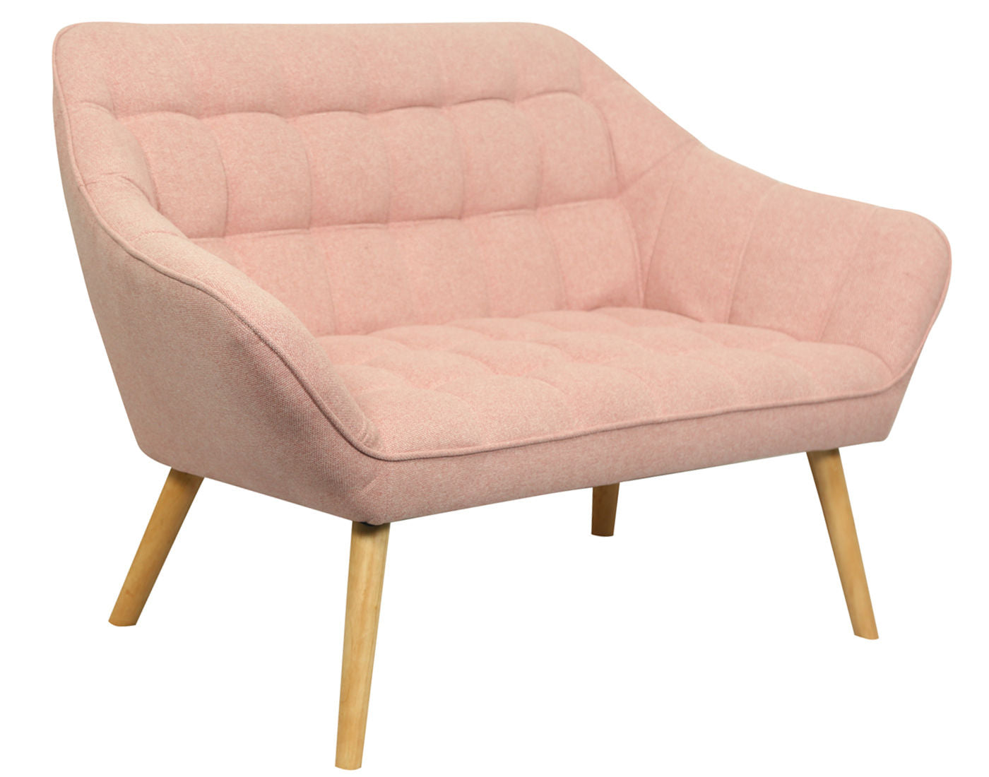 Pink Fabric 2 Seater Sofa #QH-8904-2
