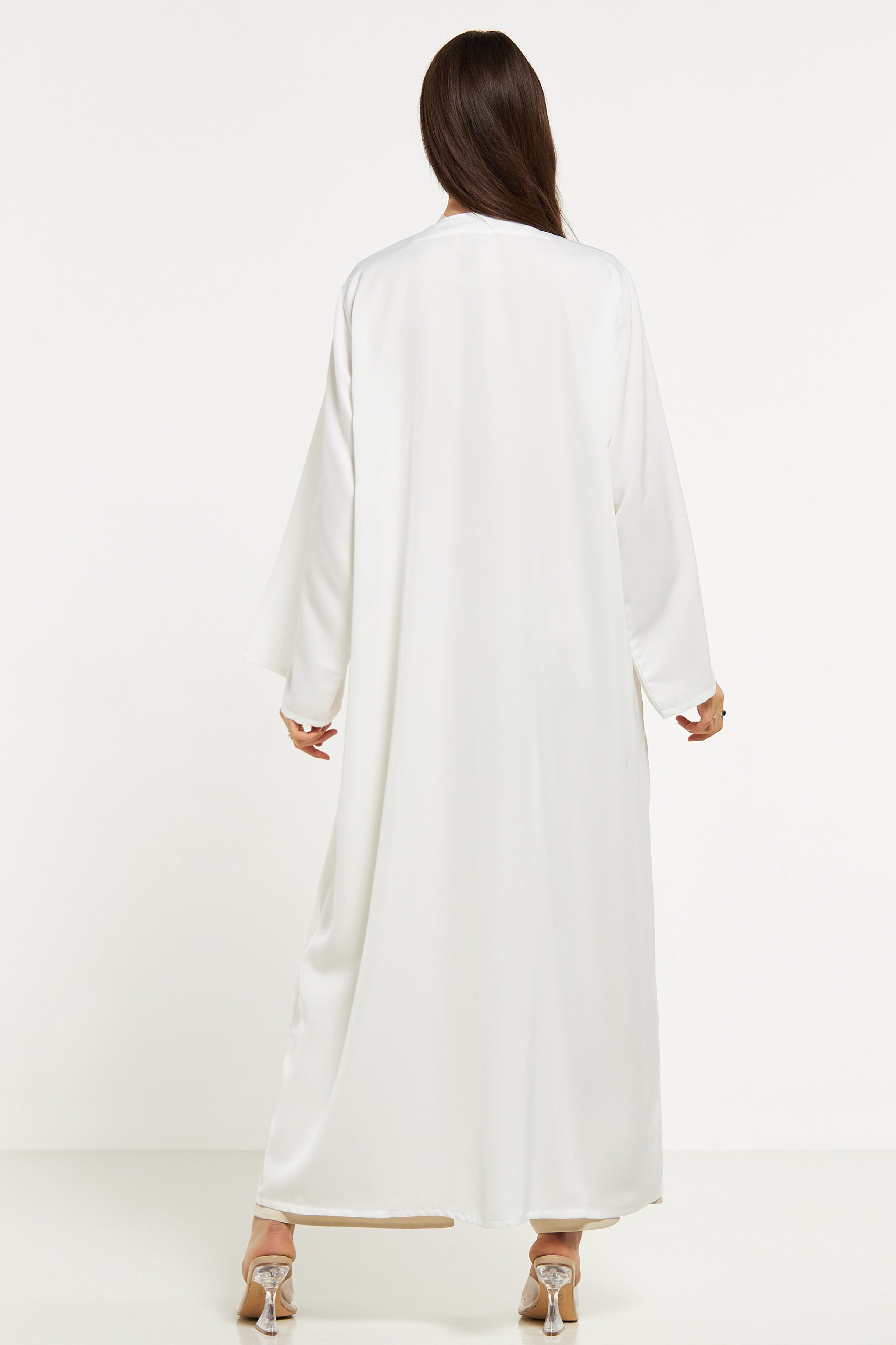 MOiSTREET Sequin Embellished Abaya with Sheila