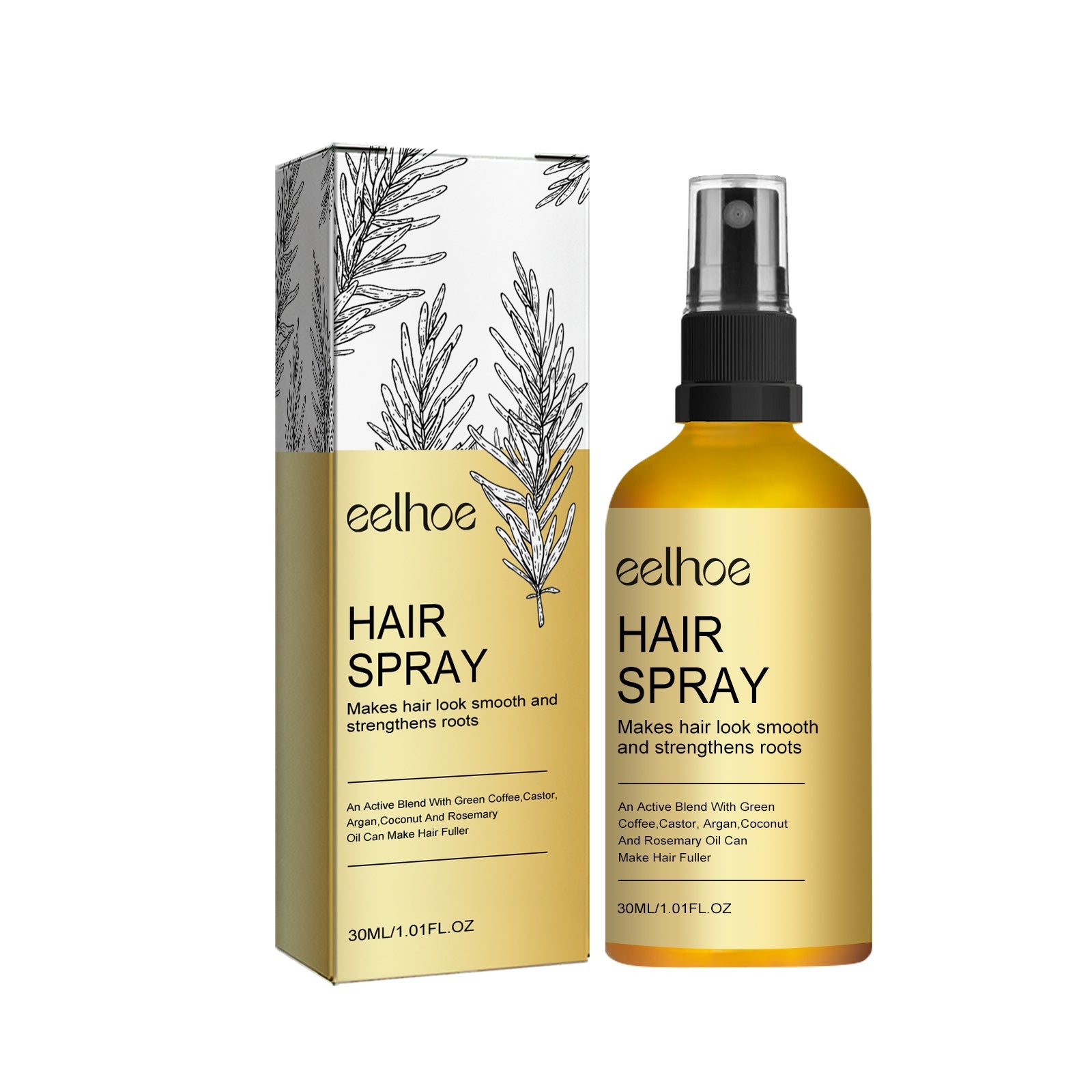 Close Hair Spray, Nourishing Frizz Control, Hair Loss Repair, Natural Essential Oil ,30ml