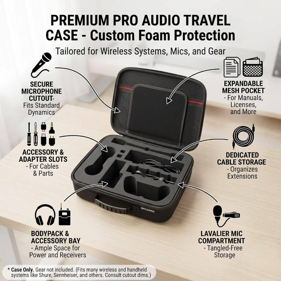 EpicArma Nintendo Switch 2 Hard Shell Case, Protective Travel Carry Case, Black