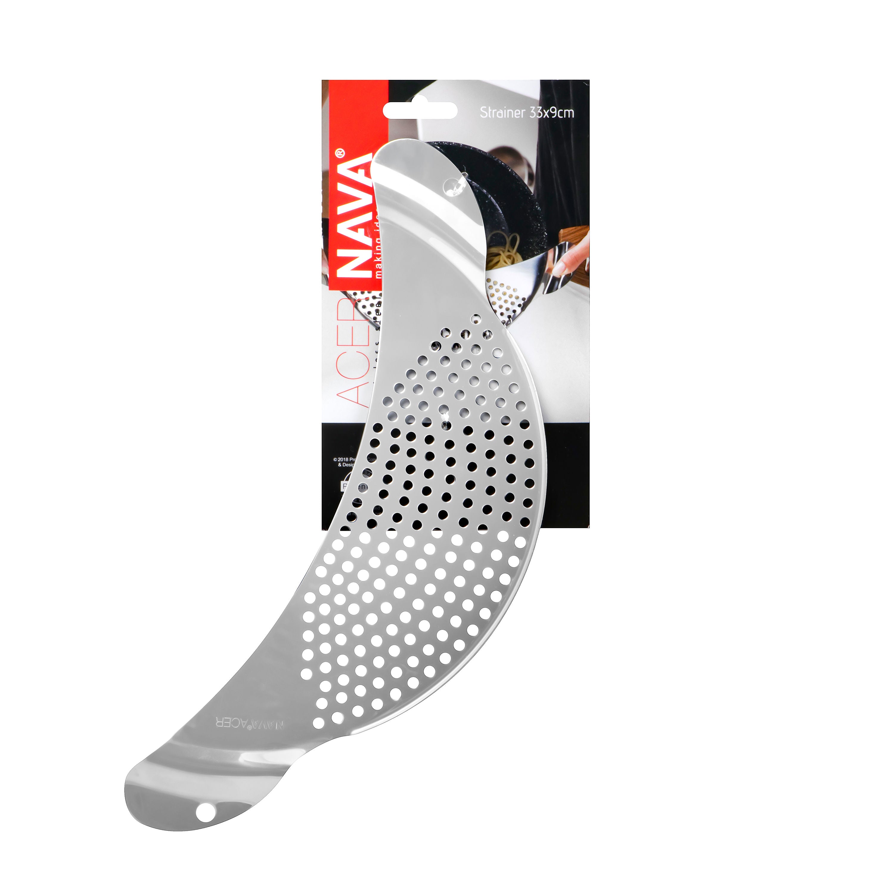 NAVA Acer Stainless Steel Strainer, 33cm