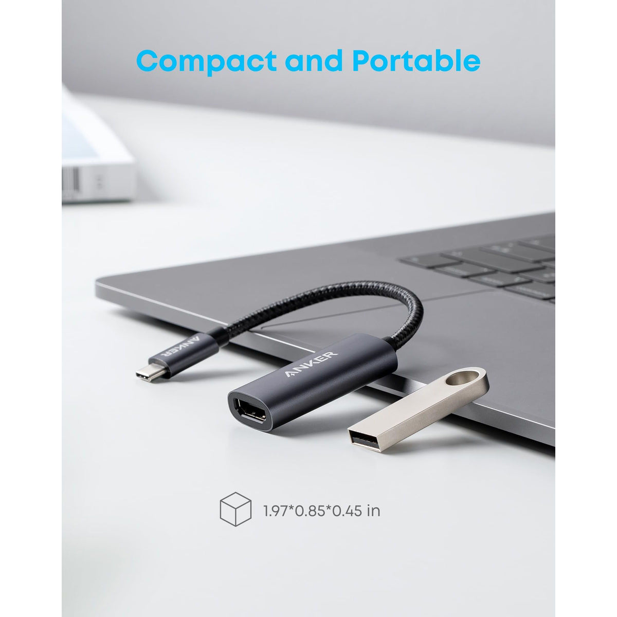 Anker 310 USB-C to HDMI Adapter, Gray