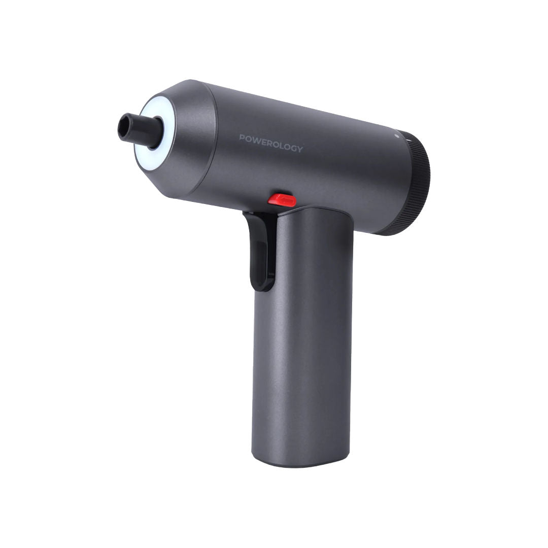 Powerology 30 Bits Electric Screwdriver Gun, Space Gray