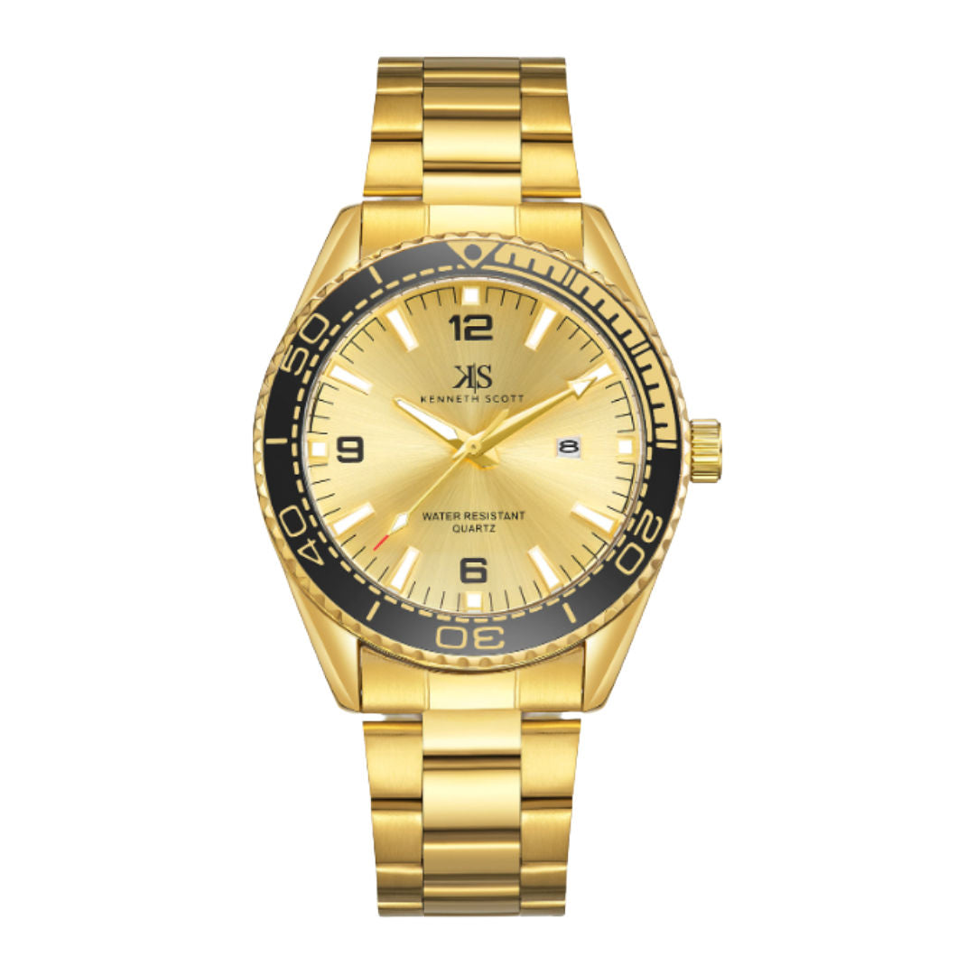 Kenneth Scott Men’s Analog Round Dial Watch, K23024 Series