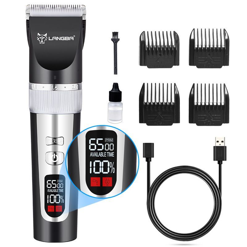 Pet Hair Clipper with LCD Display