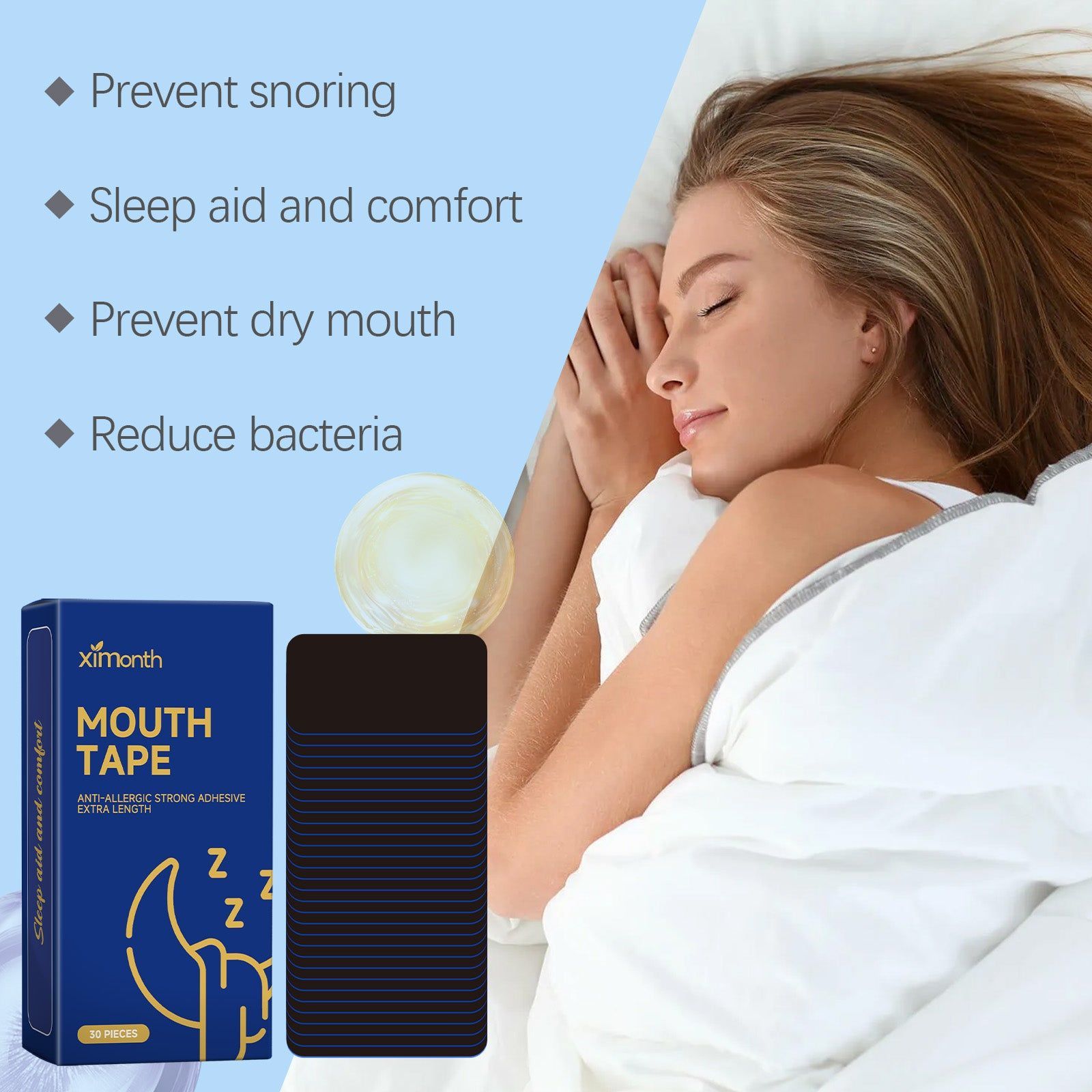 Anti-Snoring Sleep Patch, Body Care, Deep Sleep, No More Waking Up ,30pieces