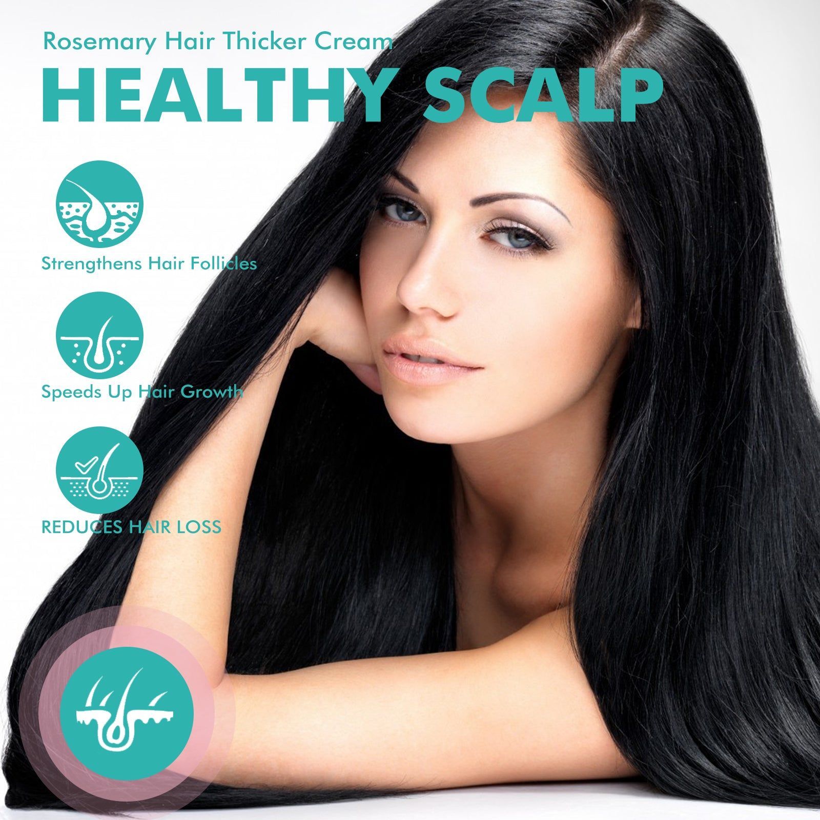 Boost Hair Growth with Rosemary Hair Care Cream, Nourishing, Repairing, Smoothing ,30g