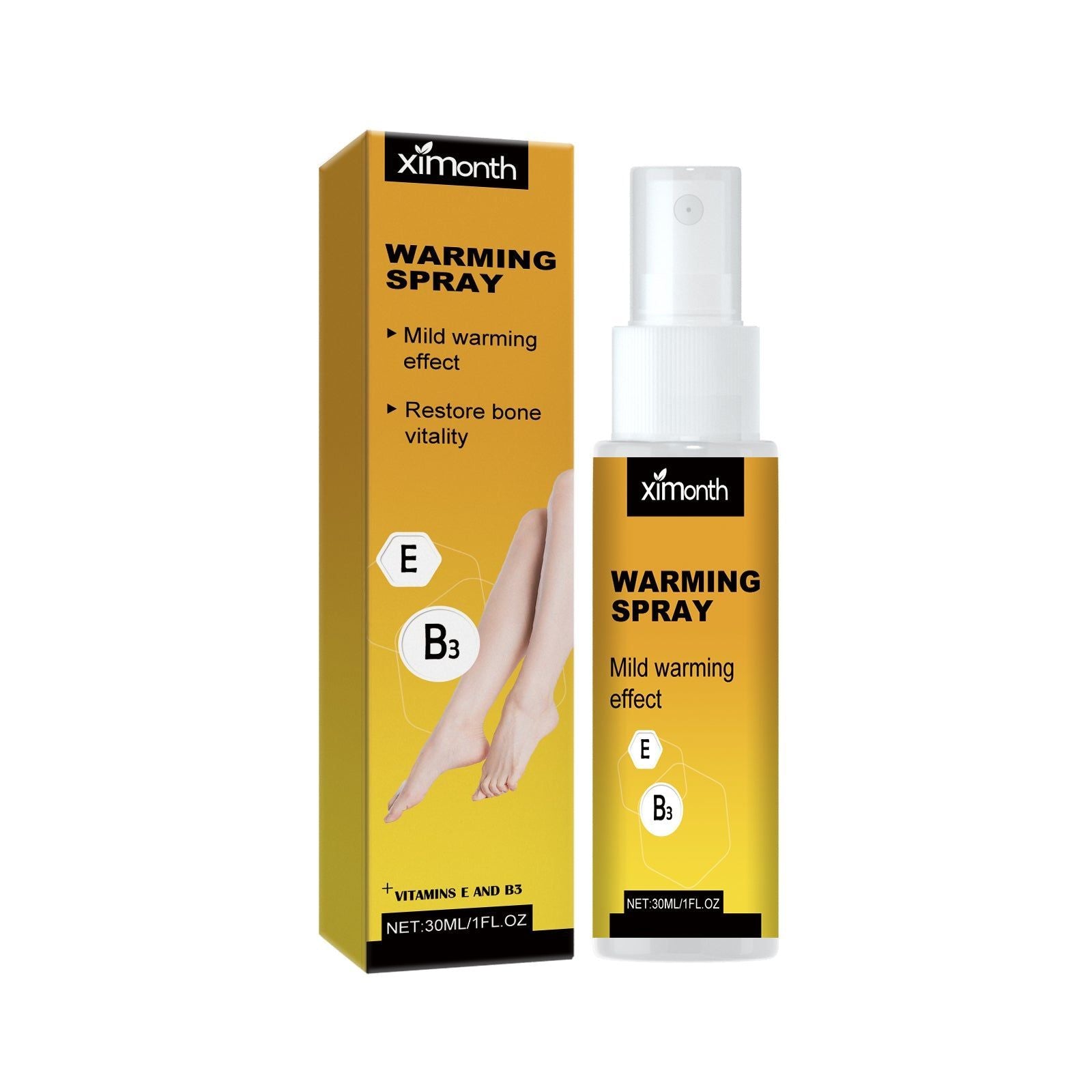 Warming Spray for Body Care, Relieve Joint Pain, Muscle Soreness, Fast Relief ,30ml
