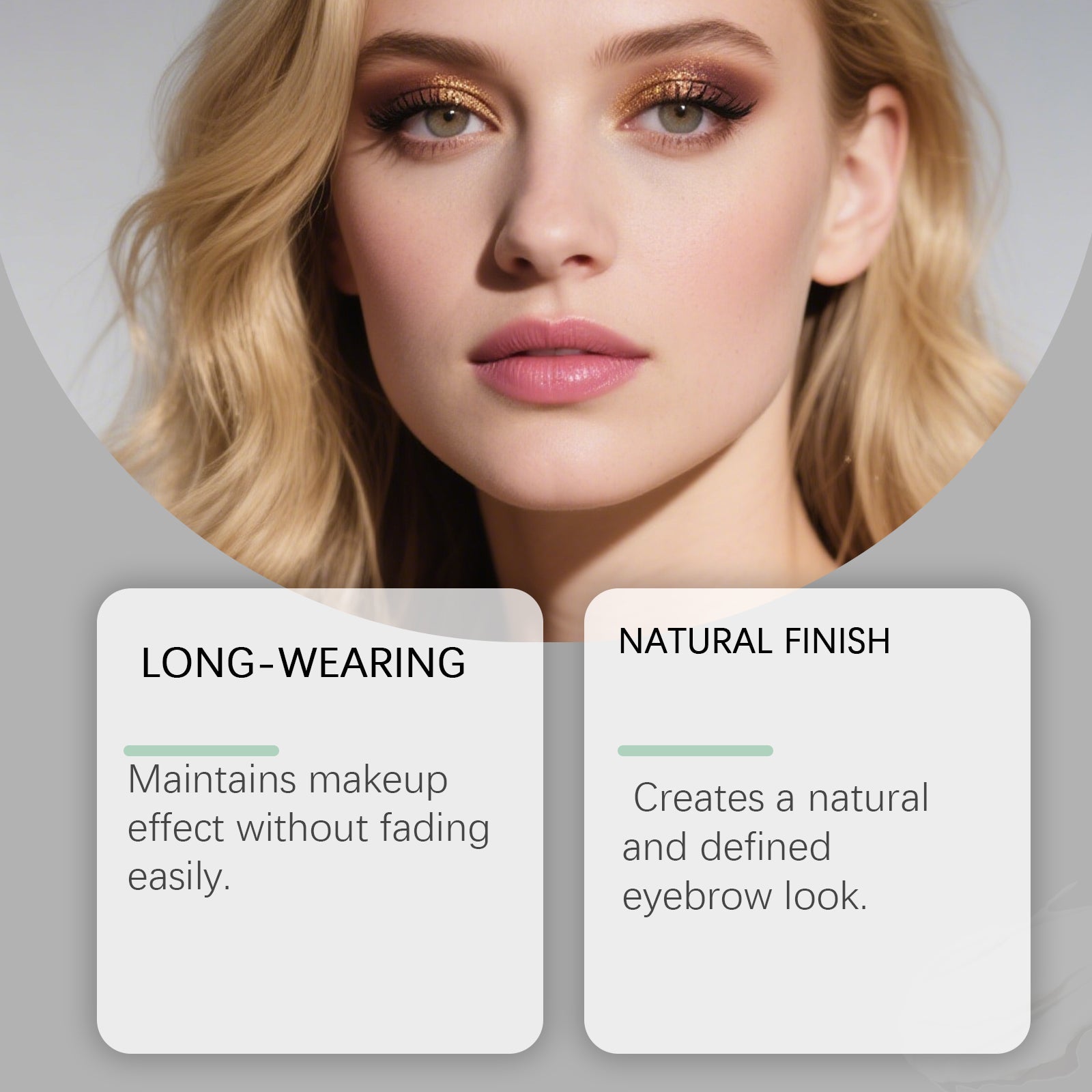 Brown Eyebrow Pencil, Dual-Head, Natural, Long-Lasting, Easy to Use ,1pcs