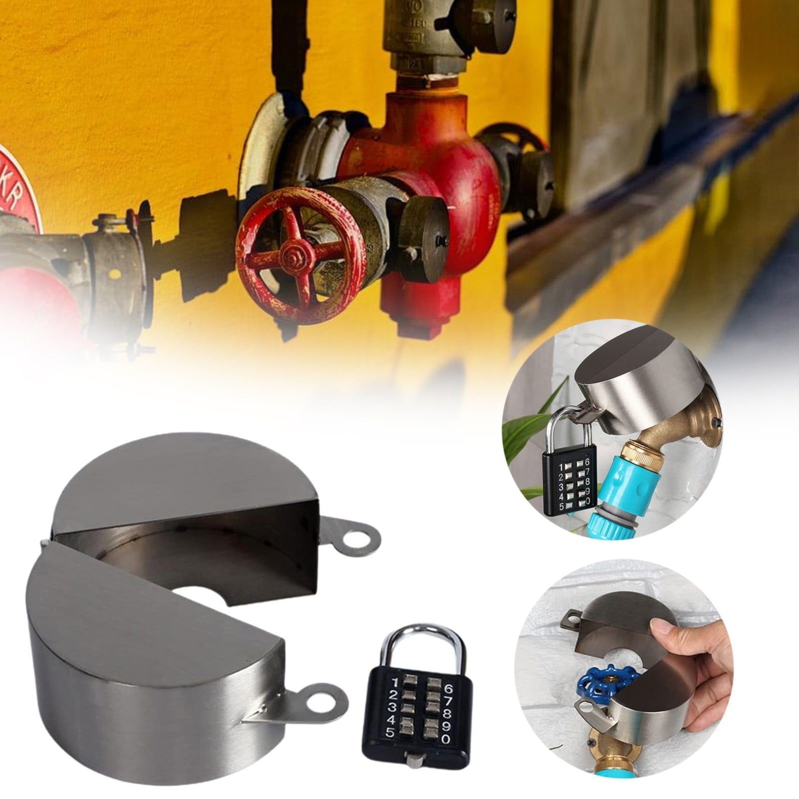 Outdoor Faucet Lock Cover Gate Valve Locking Device Water Spigot Lock
