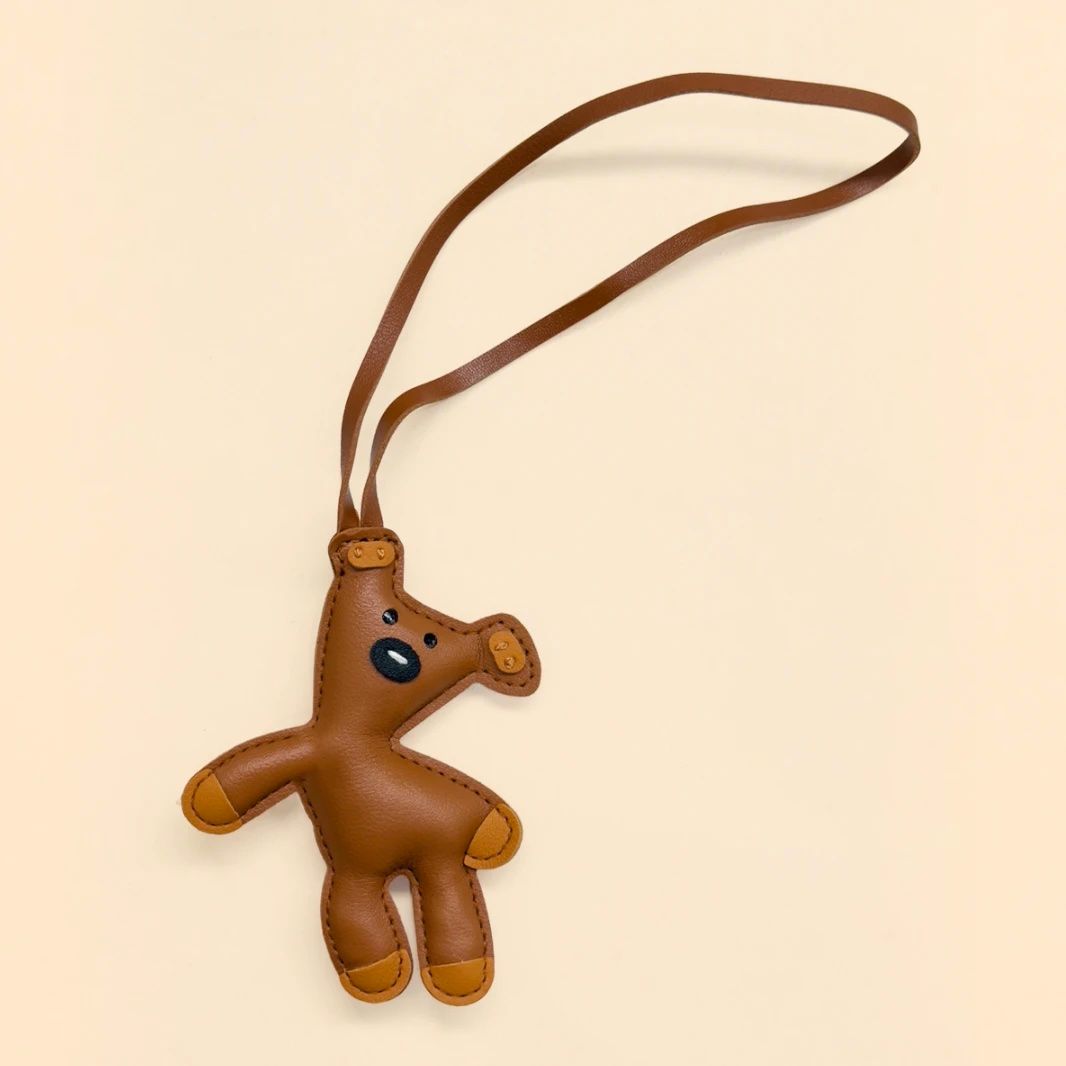 CocoBear Leather Charm