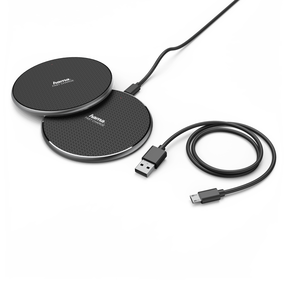 HAMA 188321 "QI-FC10" Wireless Charger, Set of 2, black