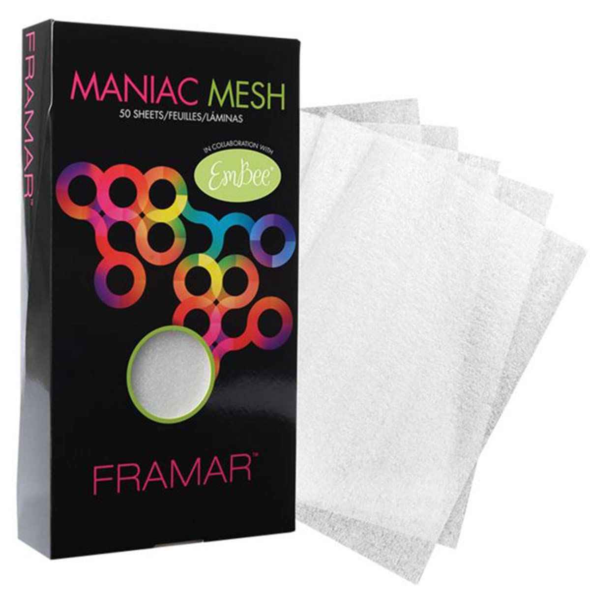 Framar Maniac Mesh Sheets, 6x11", Pack of 50