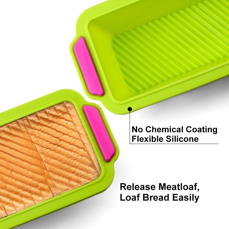 Bread Mold Non Stick Silicone Toast Pan Baking Tray Loaf Bakeware Square Bread Cake Box