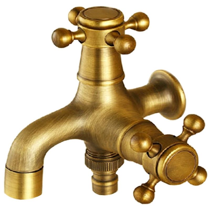Copper Antique Washing Machine Faucet one Point two Pairs Single Cold 4 Points Faucet Antique Washing Faucet