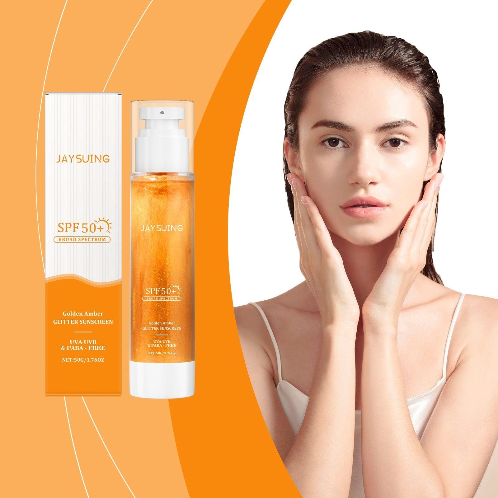 Brightening Body Cream with SPF, Moisturize Skin, Summer Outdoor Protection, Refreshing Non-Greasy ,50g