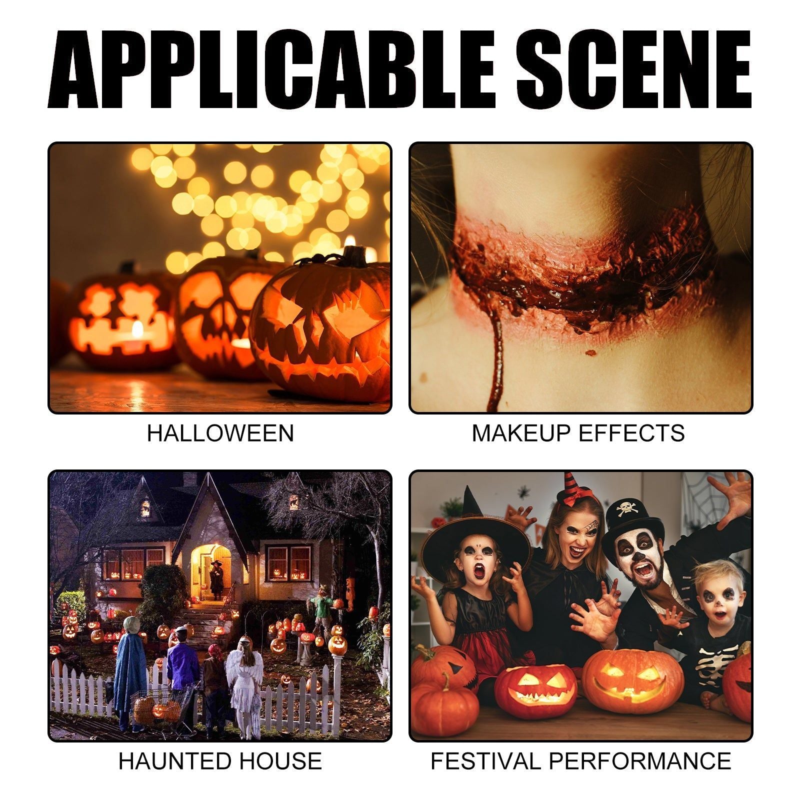 Create Realistic Fake Scars with SFX Makeup Kit, Horror, Wounds, Special Effects ,1set
