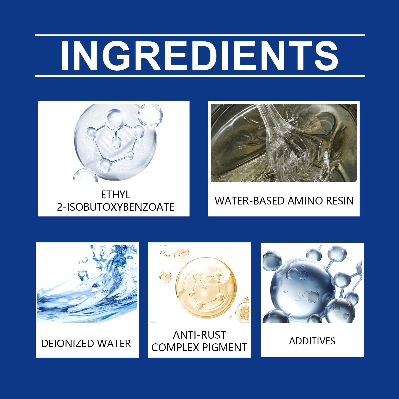 Water-Based Rust-Proof Paint for Home Care, Durable, Weather-Resistant, Easy to Use ,1 set