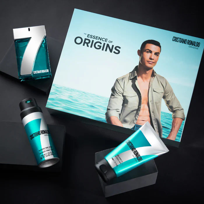 CR7 Origins Eau de Toilette 100ml + Shower Gel 150ml + Body Spray 150ml