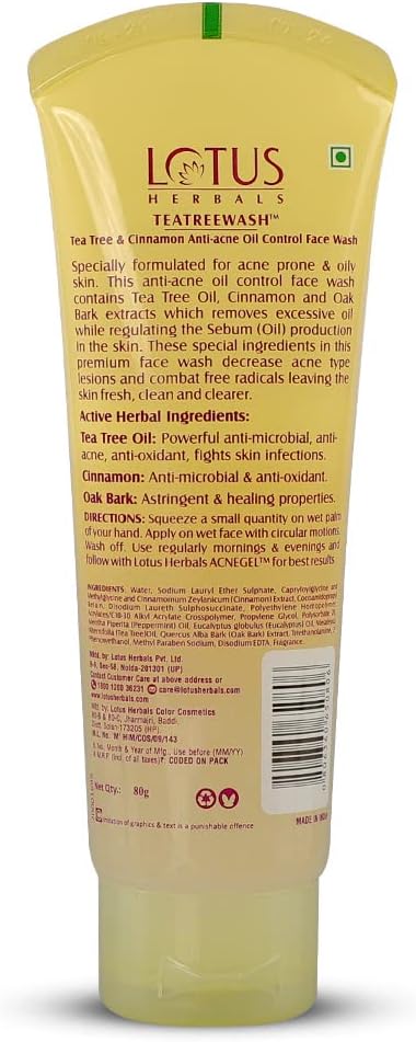 LOTUS Herbals Tea Tree Wash 120g -