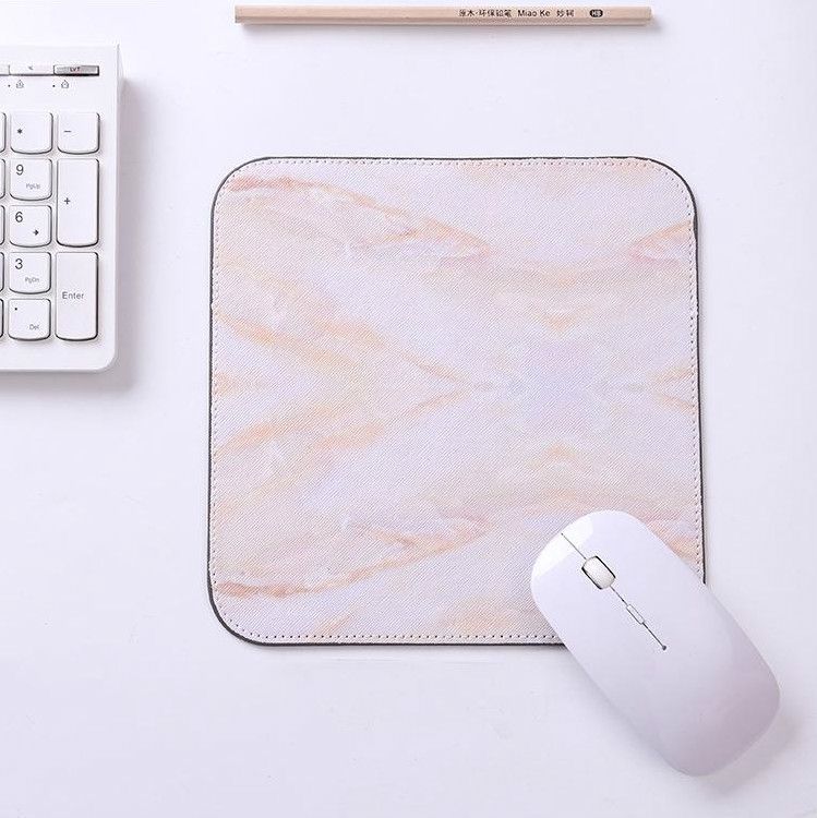 Office Desk Mat Marble Pattern Desk Organizer School Supplies Mouse Desk Tools