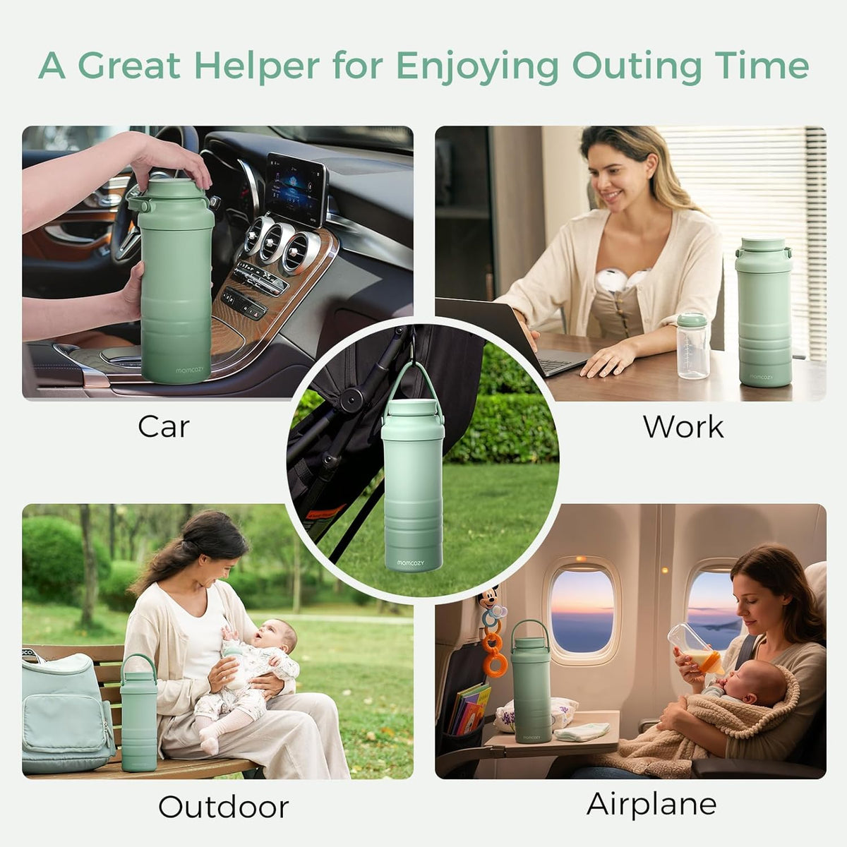 Momcozy 22oz Breast Milk Cooling Bottle - 24 Hour Cold Retention