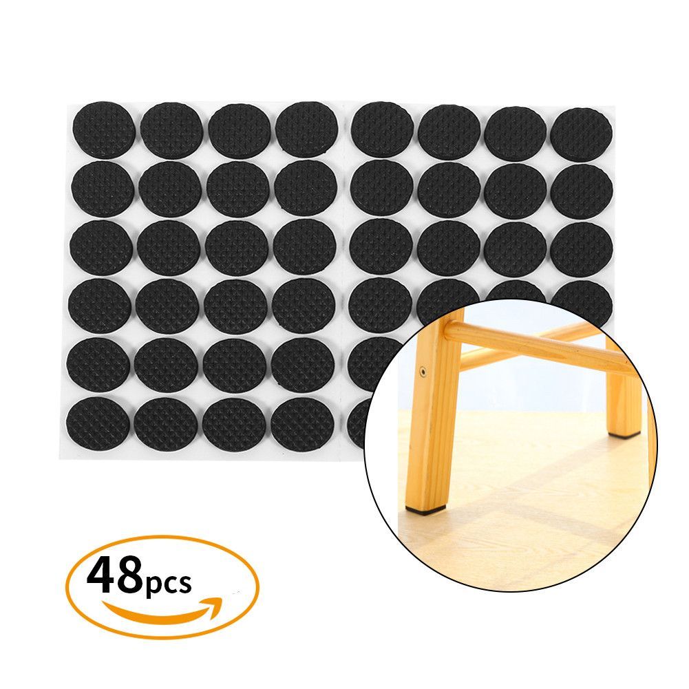 Non-slip Self-adhesive Rubber Feet Pads Black Funiture Chair Pads Protector Floor Protectors