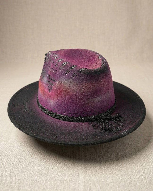 By Carmenzo wild purple dunes hat