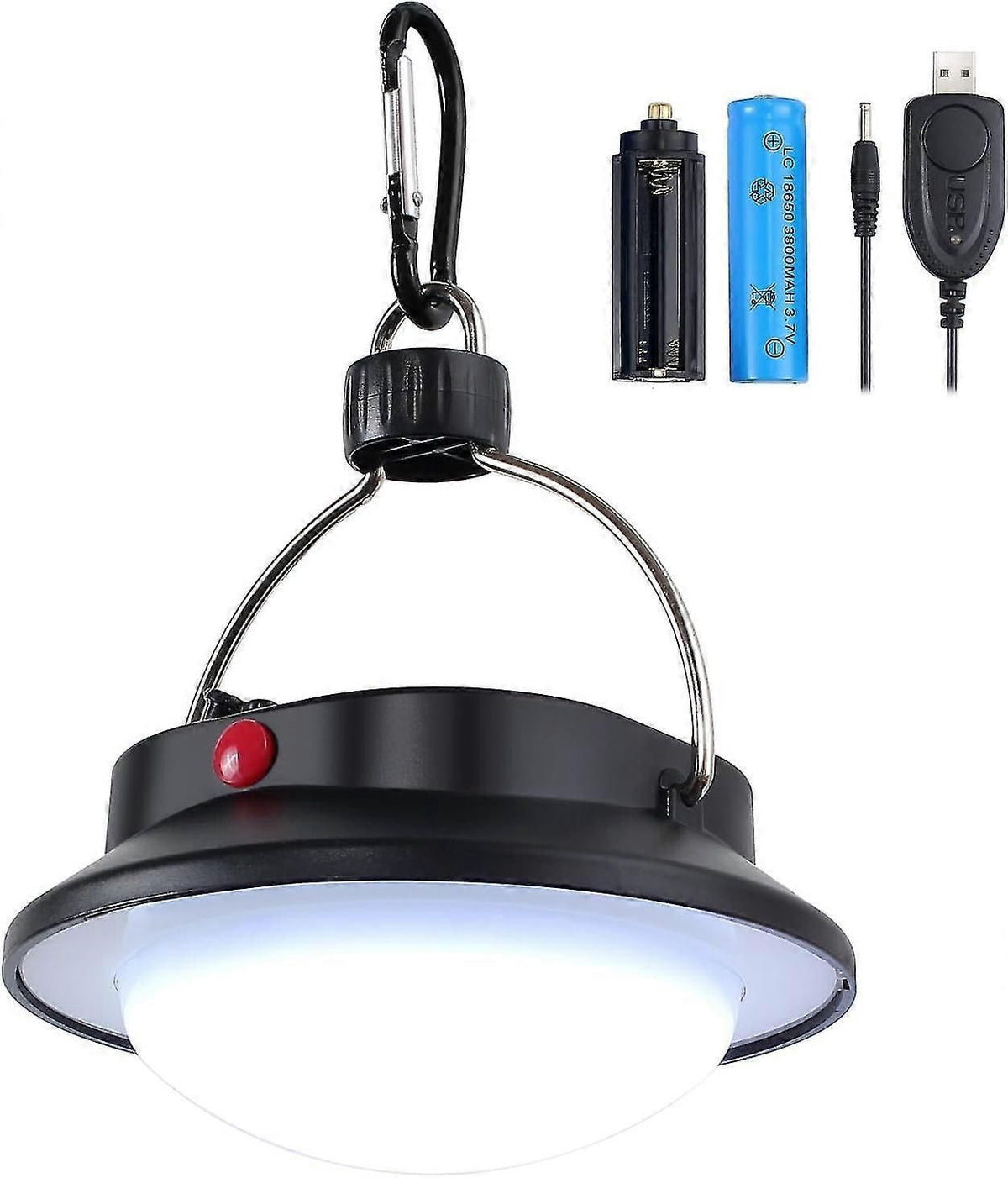 Rechargeable LED Camping Light With USB Power Bank