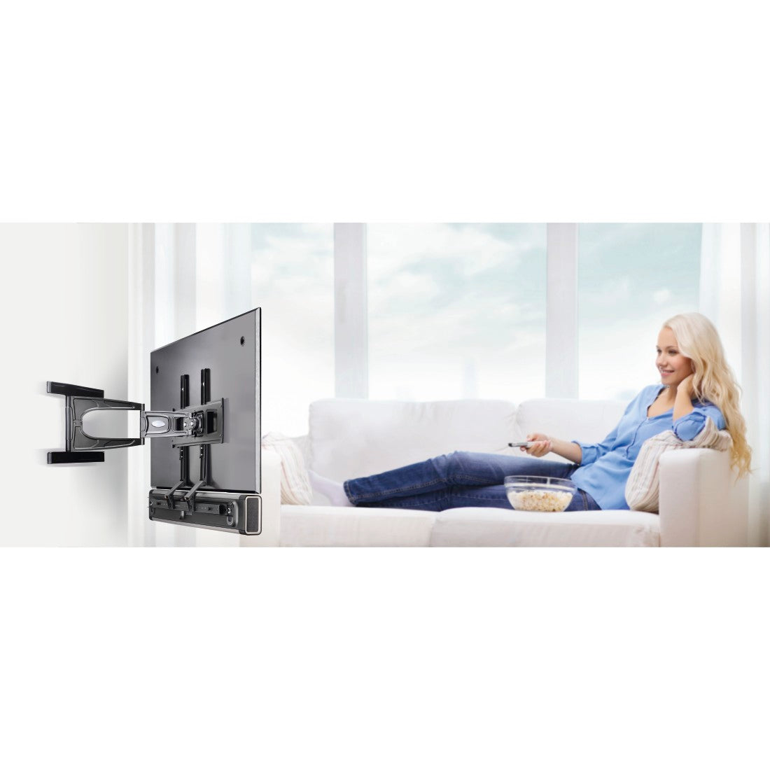 HAMA 118027 SOUNDBAR HOLDER, DEPTH-ADJUSTABLE