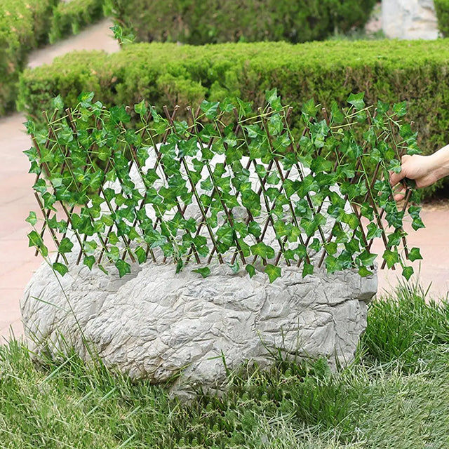 1 Piece Artificial Garden Plant Fence Décor - Realistic Outdoor Decorative Wall for Garden & Patio