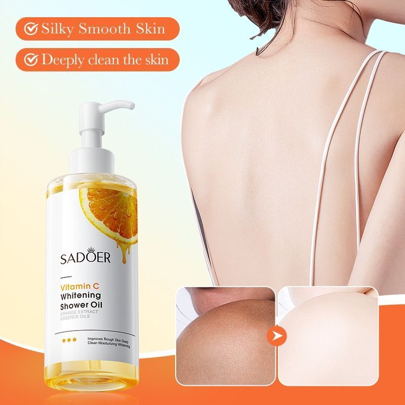 Natural Vitamin C Whitening Shower Oil for Dry Skin -001-SD09708