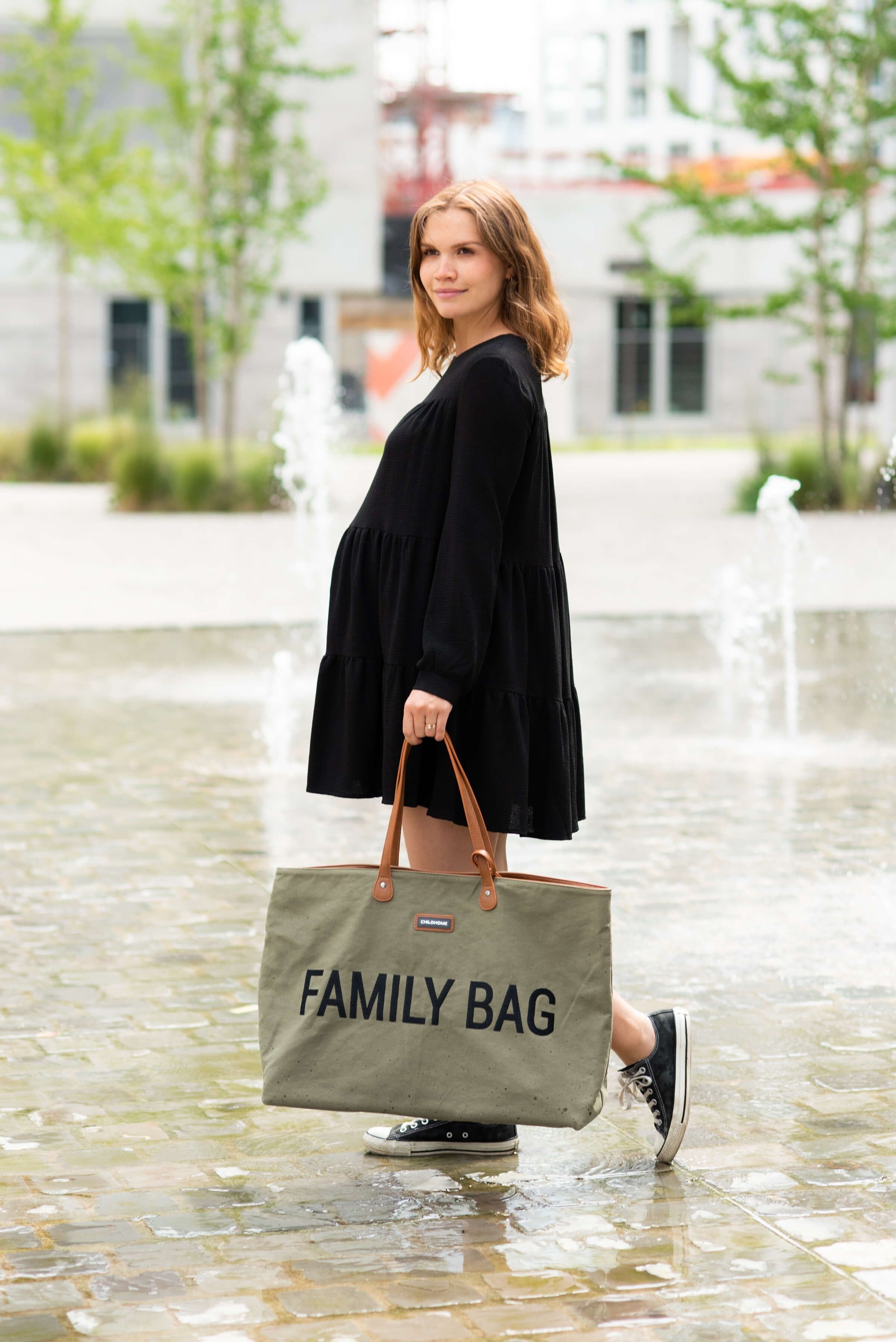 Childhome Family Bag Kaki Canvas