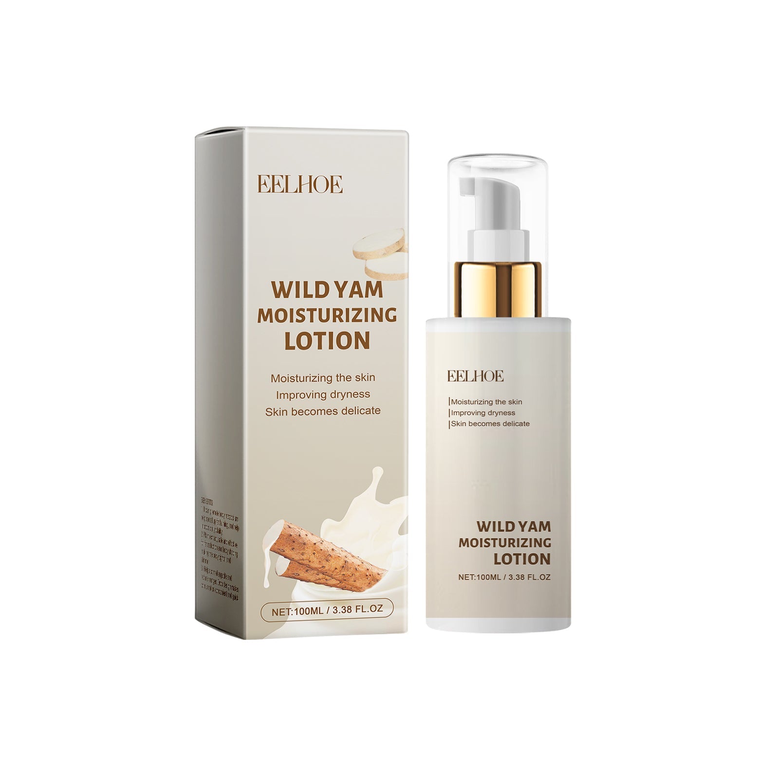 Wild Yam Skin Care Lotion, Anti-Aging, Hydrating, Non-Greasy, Natural Beauty ,100ml
