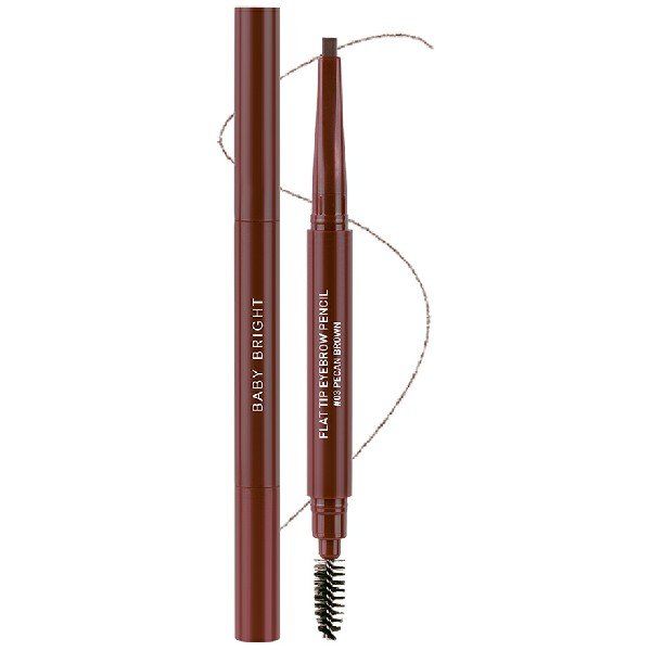 FLAT TIP EYEBROW PENCIL 0.16G BABY BRIGHT (M) #03 PECAN BROWN