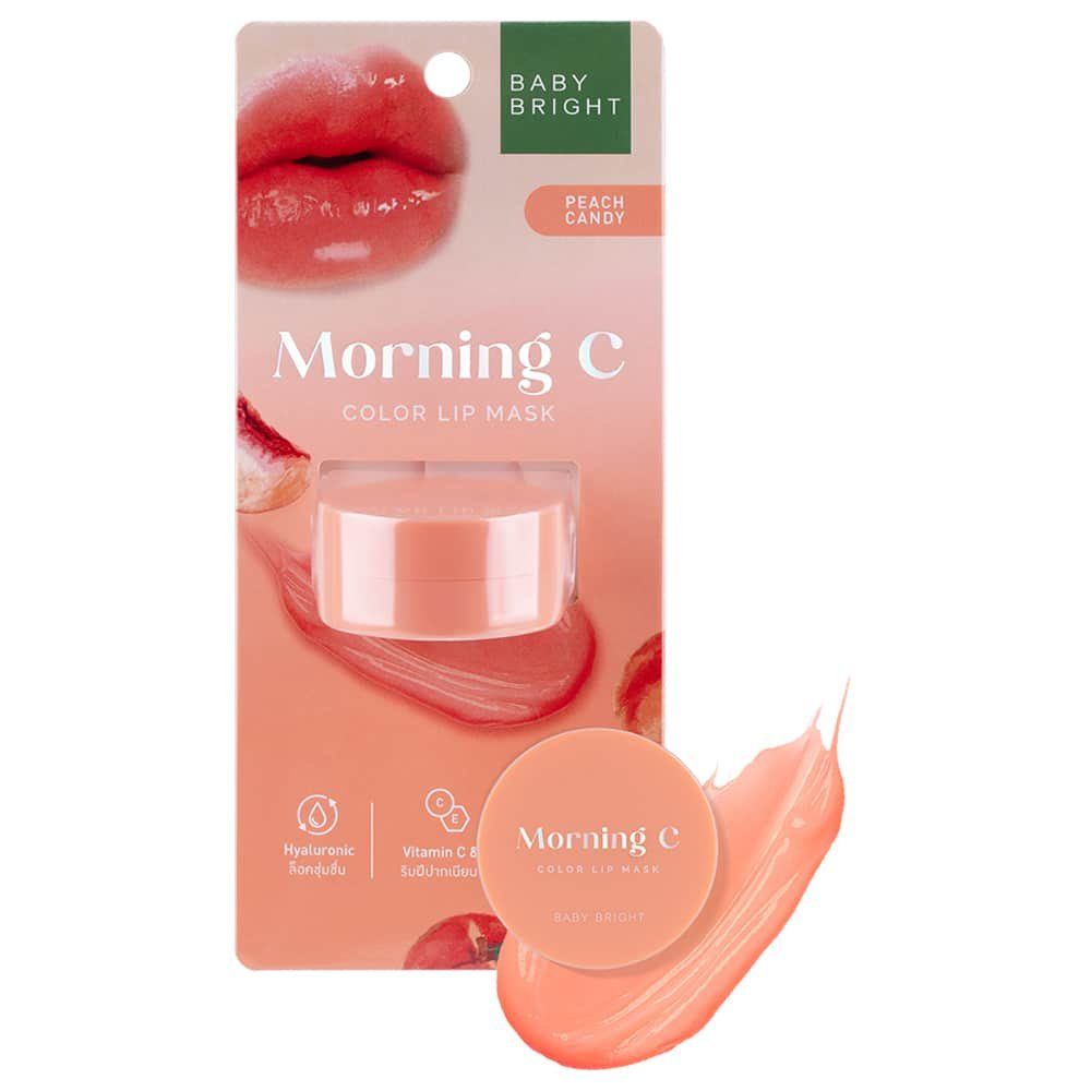 قناع الشفاه Morning C Color Lip Mask 3.8g Baby Bright (M) Peach Candy