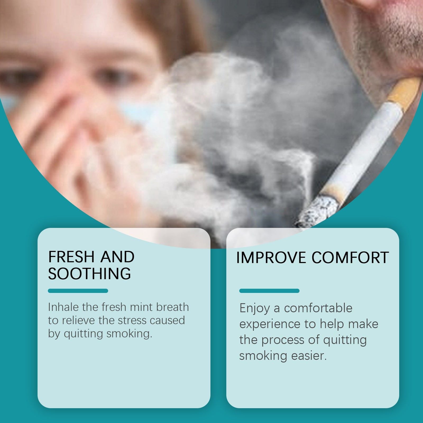 Body Care Nasal Inhaler, Quit Smoking Relief, Stress Relief, Fresh Mint Breath ,1.8ml