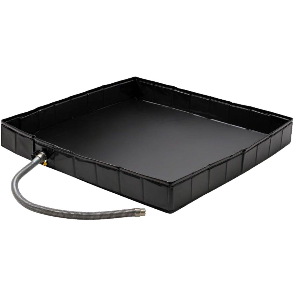 Portable Shower Pan Foldable Outdoor Shower Base with Detachable Drain Pipe