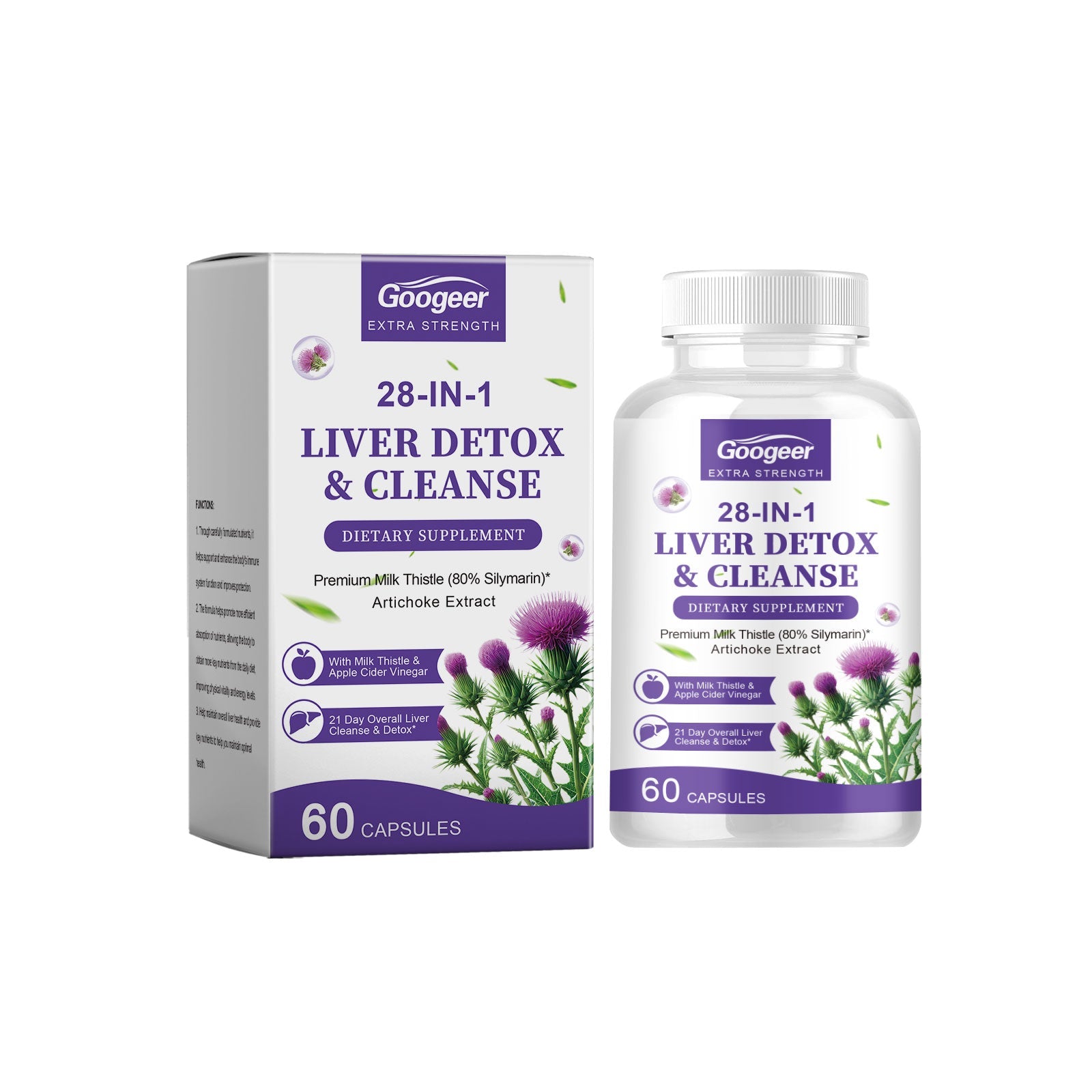 Body Care Supplement, Boost Vitality, Support Daily Health, Easy & Fast ,60 capsules