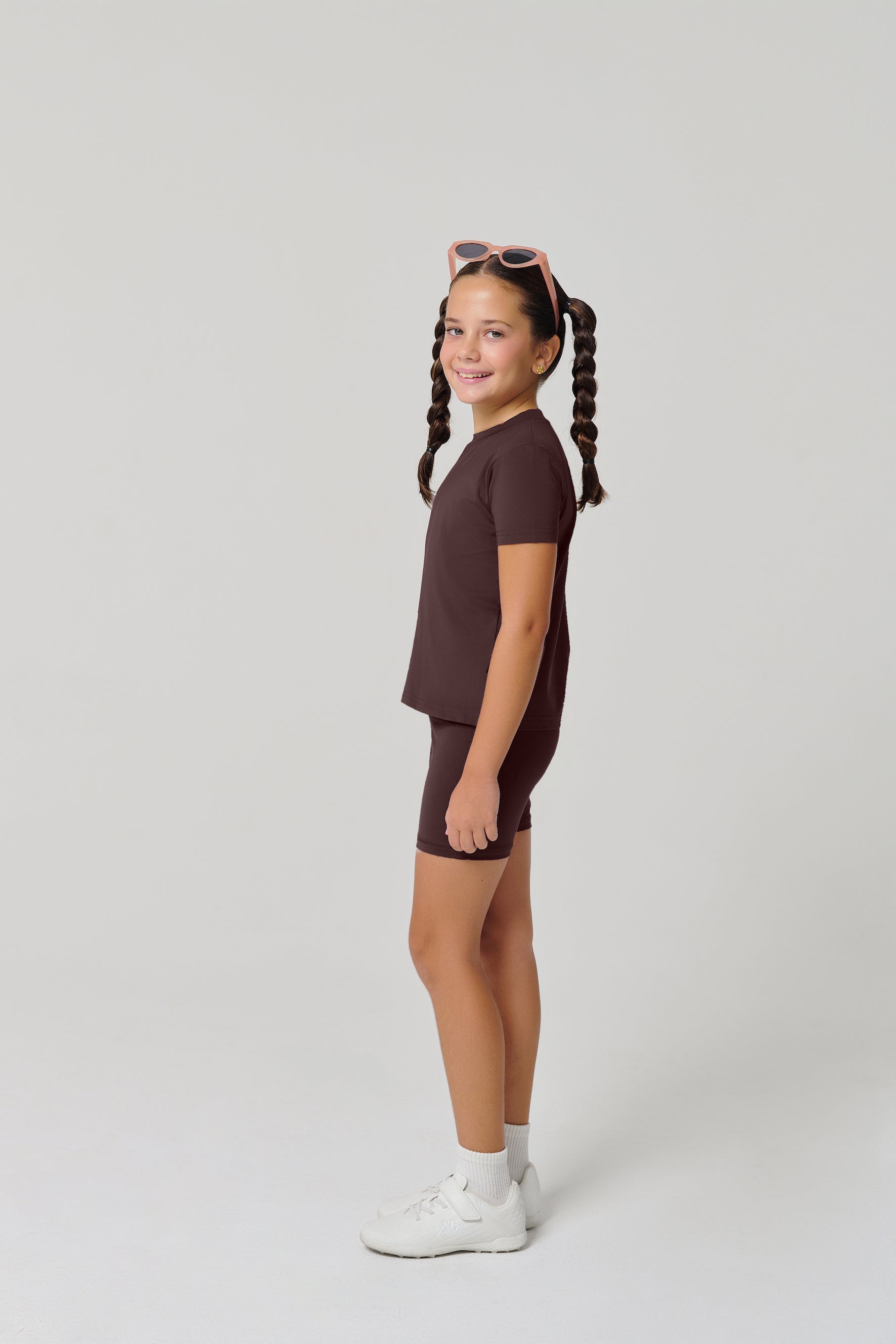 شورتات ركوب الدراجات "MULU Classic" للأطفال - بني