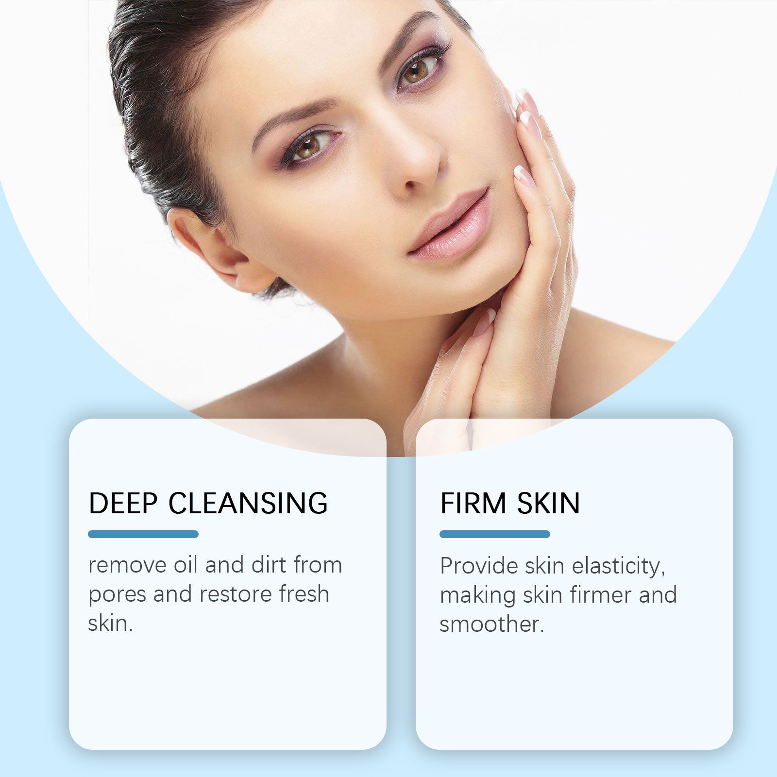 Bamboo Charcoal Facial Mask, Deep Cleansing, Oil Control, Brightening, Moisturizing ,1set
