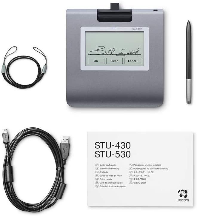 مجموعة WACOM STU-430-CH2 Signature Set - STU-430 و sign pro PDF