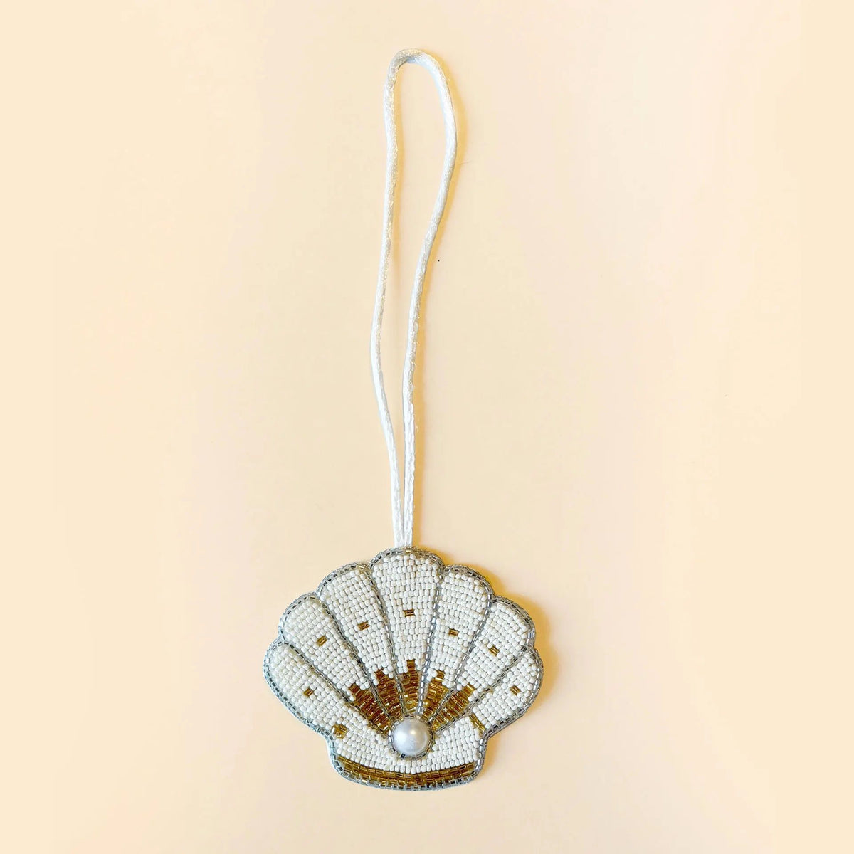 Pearl Seashell Handmade Beaded Charm