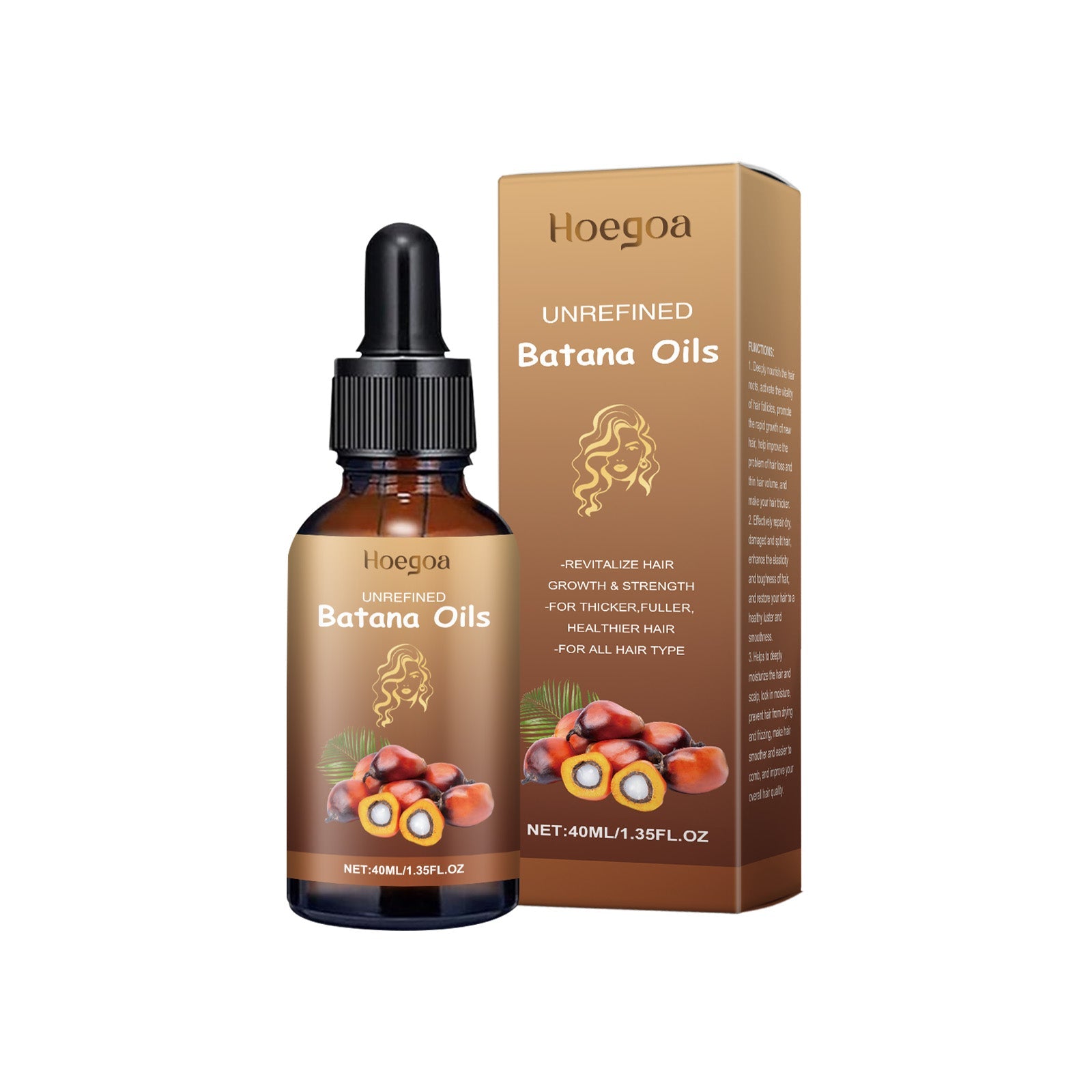 Batana Hair Care Oil, Hair Protection Oil for Strong, Shiny, Healthy Hair ,40ml