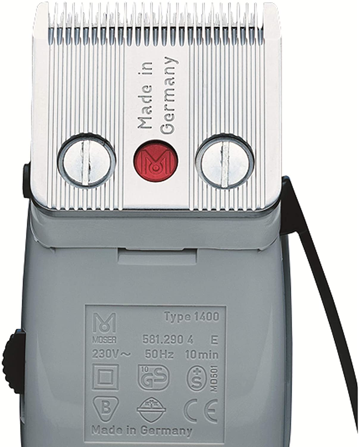 MOSER 1400-0368 HAIR CLIPPER 220-240V WHITE UK-PLUG