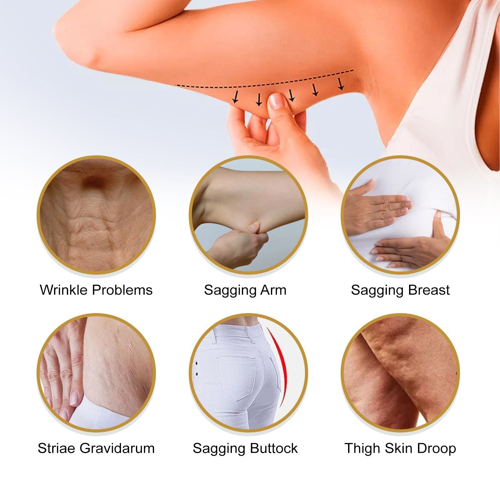 Collagen Boosting Body Serum, Firming Oil for Tummy, Thighs, and Arms, Skin Elasticity ,30ml