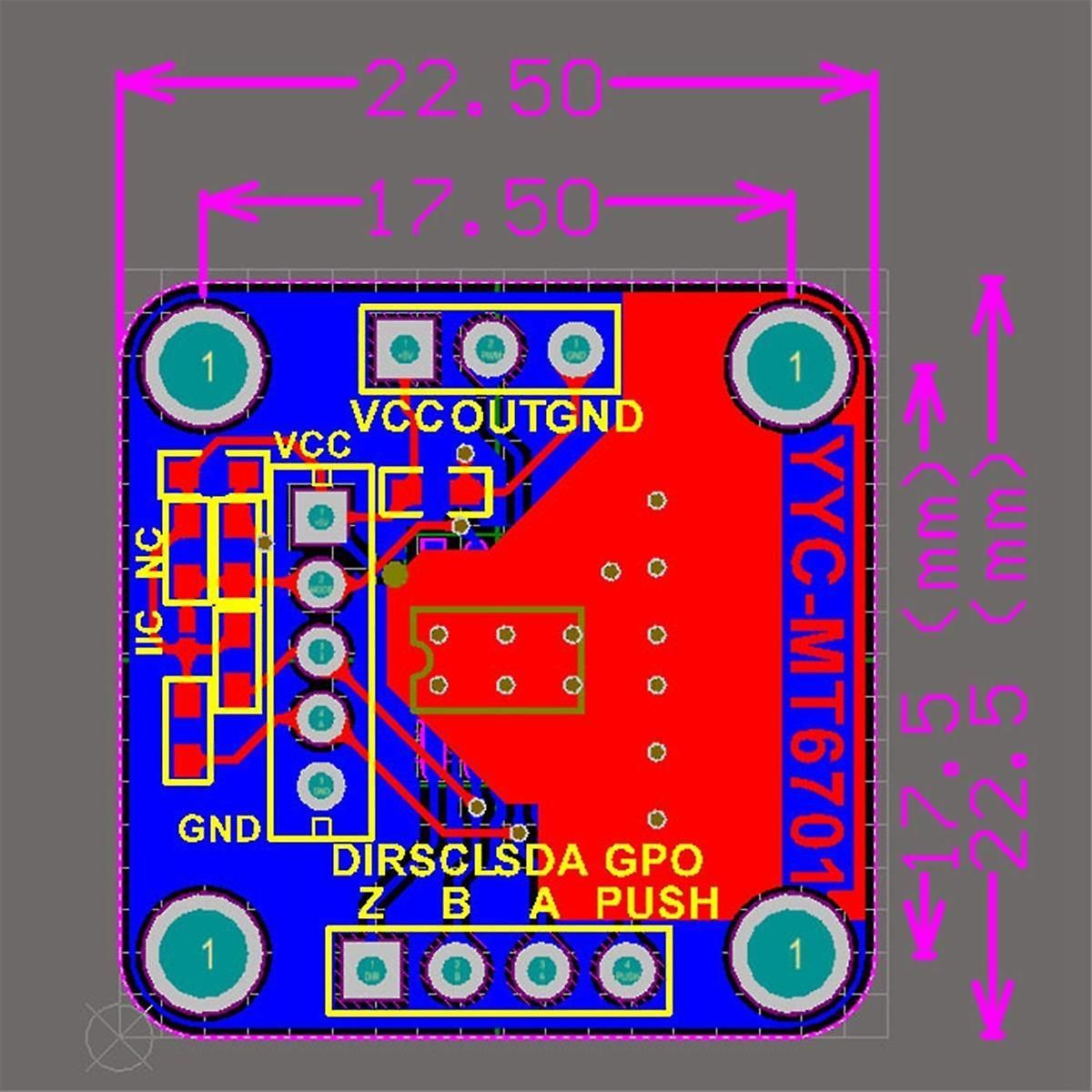 MT6701 Magnetic Encoder Sensor Module 14bit High Precision